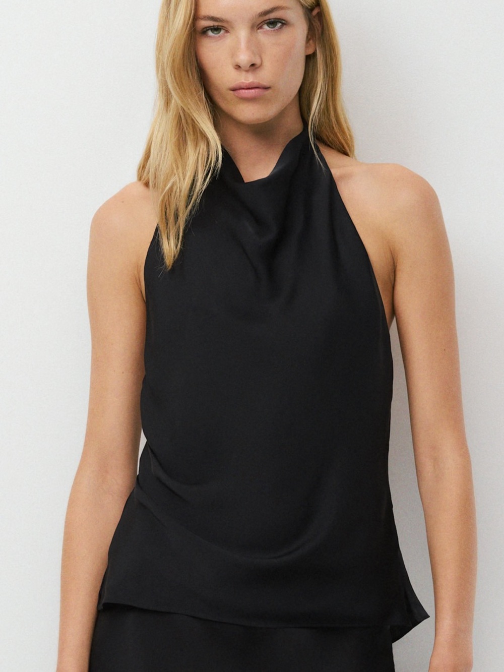 aritzia // audience satin halter top